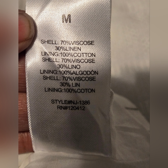 NWT Nia Felix Two-Botton Color Black/White Striped Blazer Size M - Picture 8 of 14